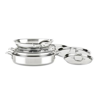 All-Clad d3 Compact Stainless-Steel 7-Piece Cookware Set