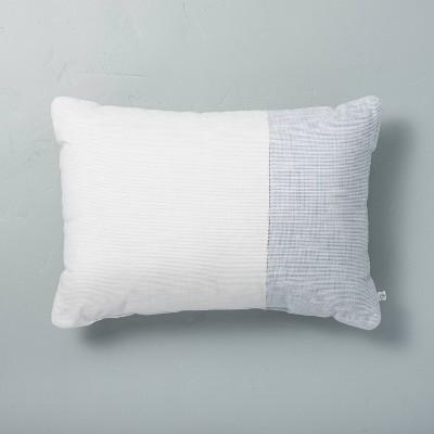 Textured Colorblock Throw Pillow - Hearth & Hand™ with Magnolia
