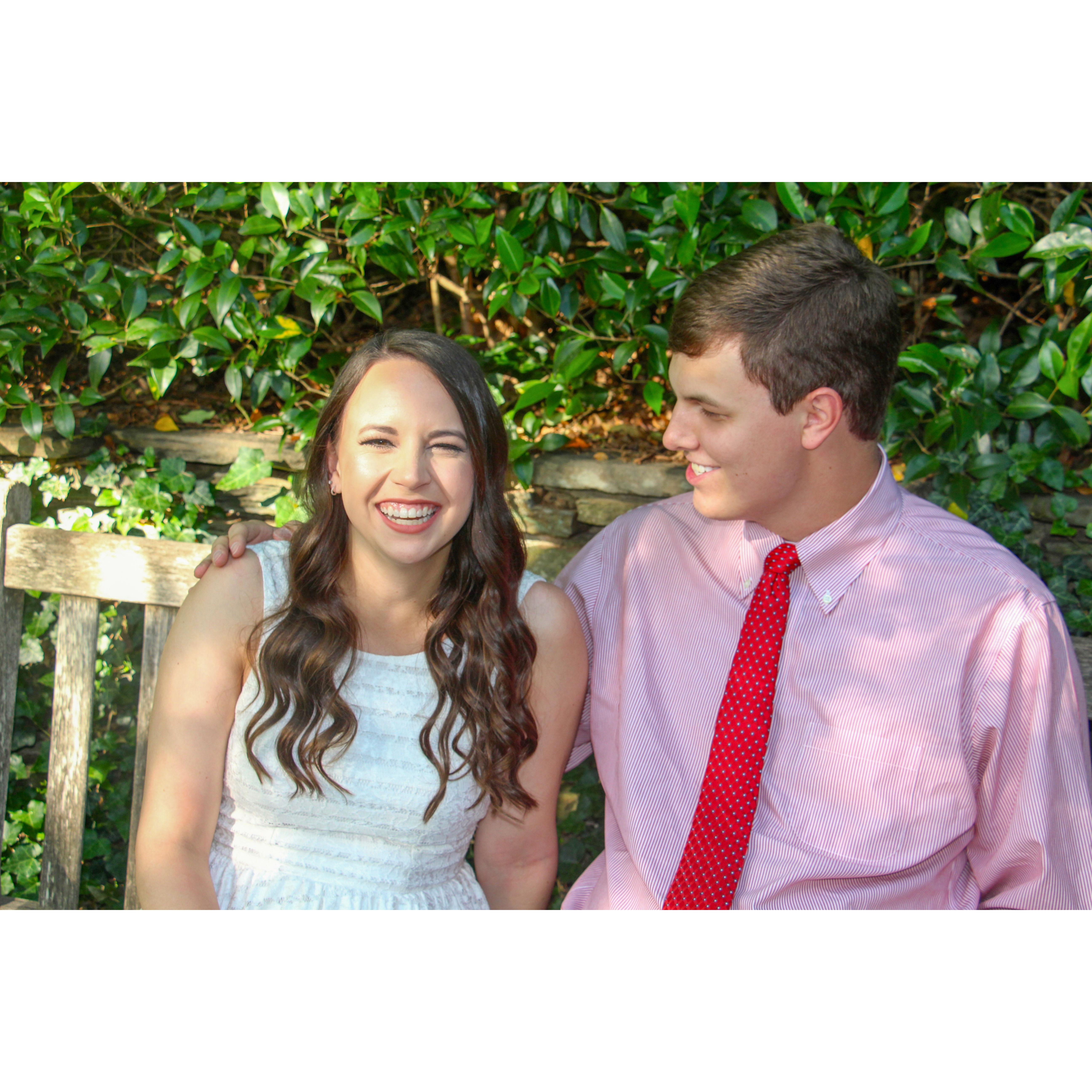 Taylor took this picture of us and I am sure she said something hilarious to make us laugh.