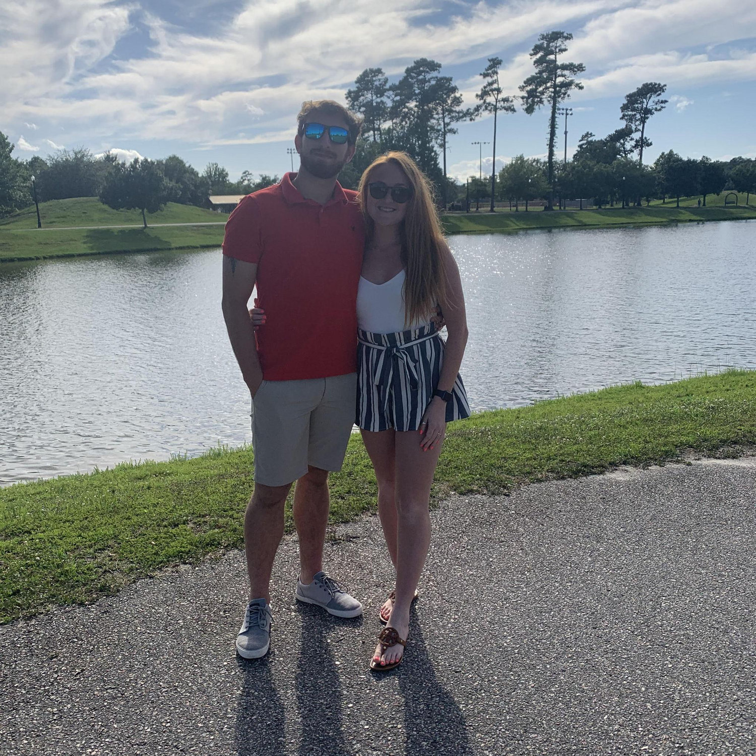 Our first vacation together! Tyler drove us to South Carolina, and the air conditioning broke halfway through the drive.