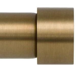 Ivilon Drapery Window Curtain Rod - End Cap Style Design 1 Inch Pole. 72 to 144 Inch Color Warm Gold