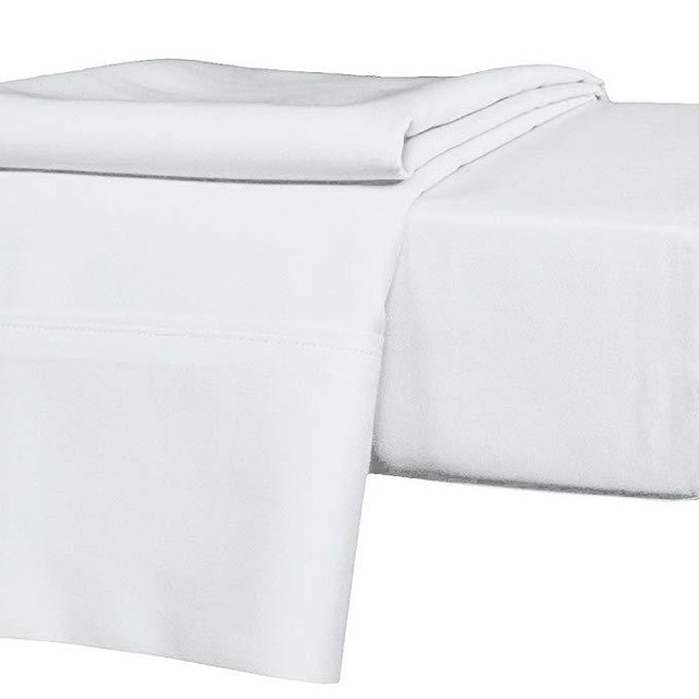 King Size Egyptian Cotton Sheets Luxury Soft 1000 Thread Count- Sheet Set for King Mattress White Solid