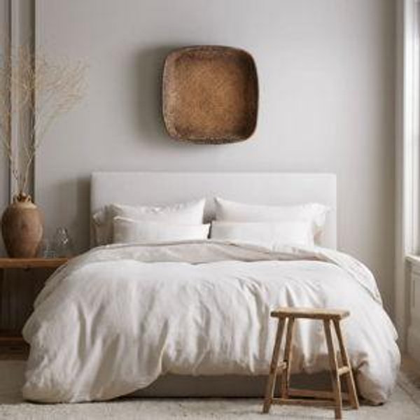 European Linen Duvet Cover Set - Sand