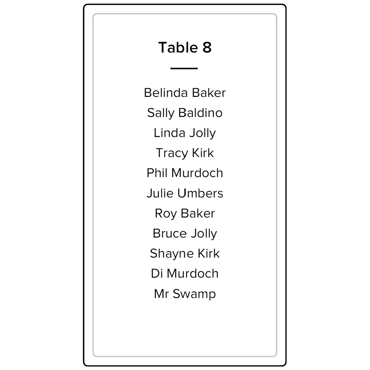 Table 8