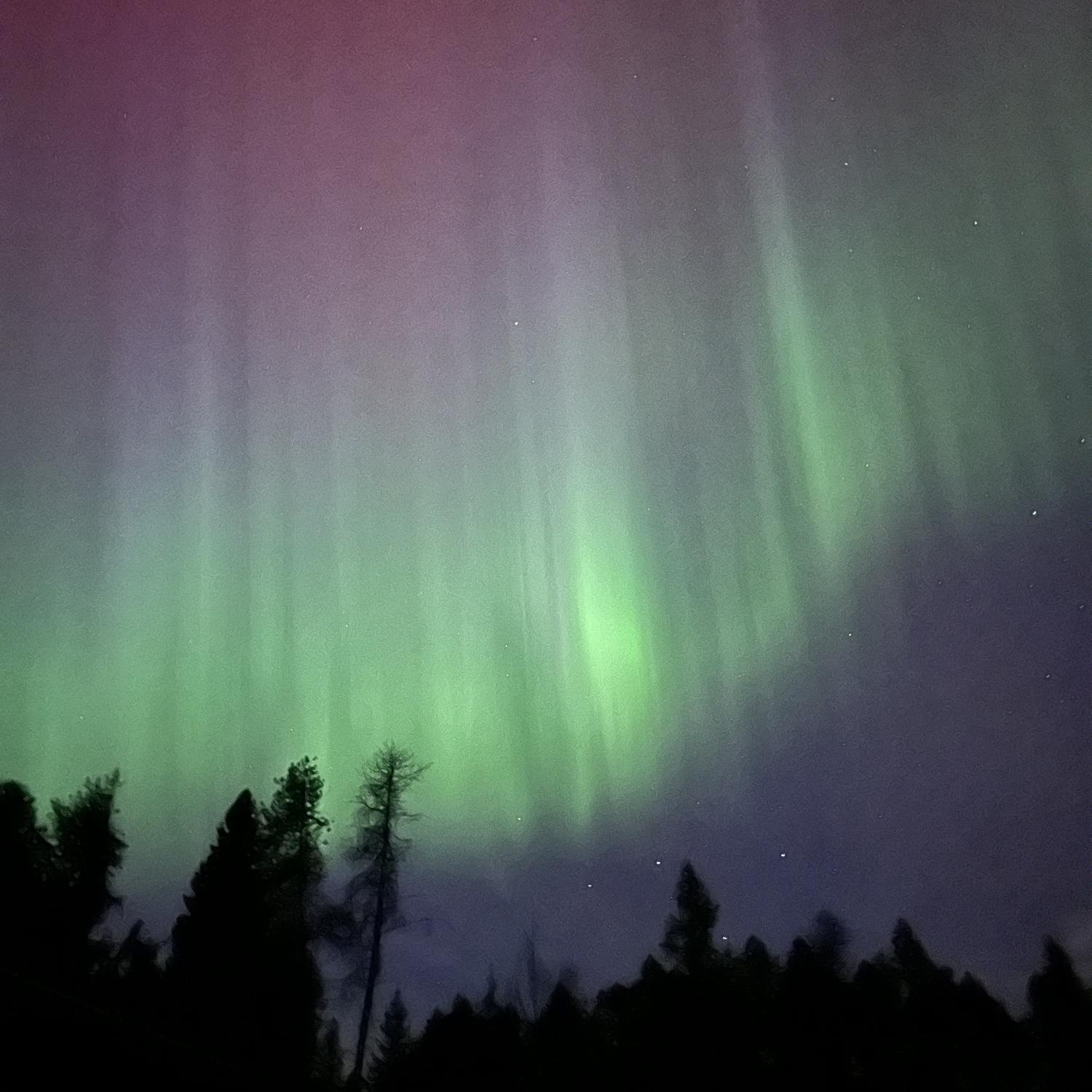 Seeing the Northern lights for the first time together!