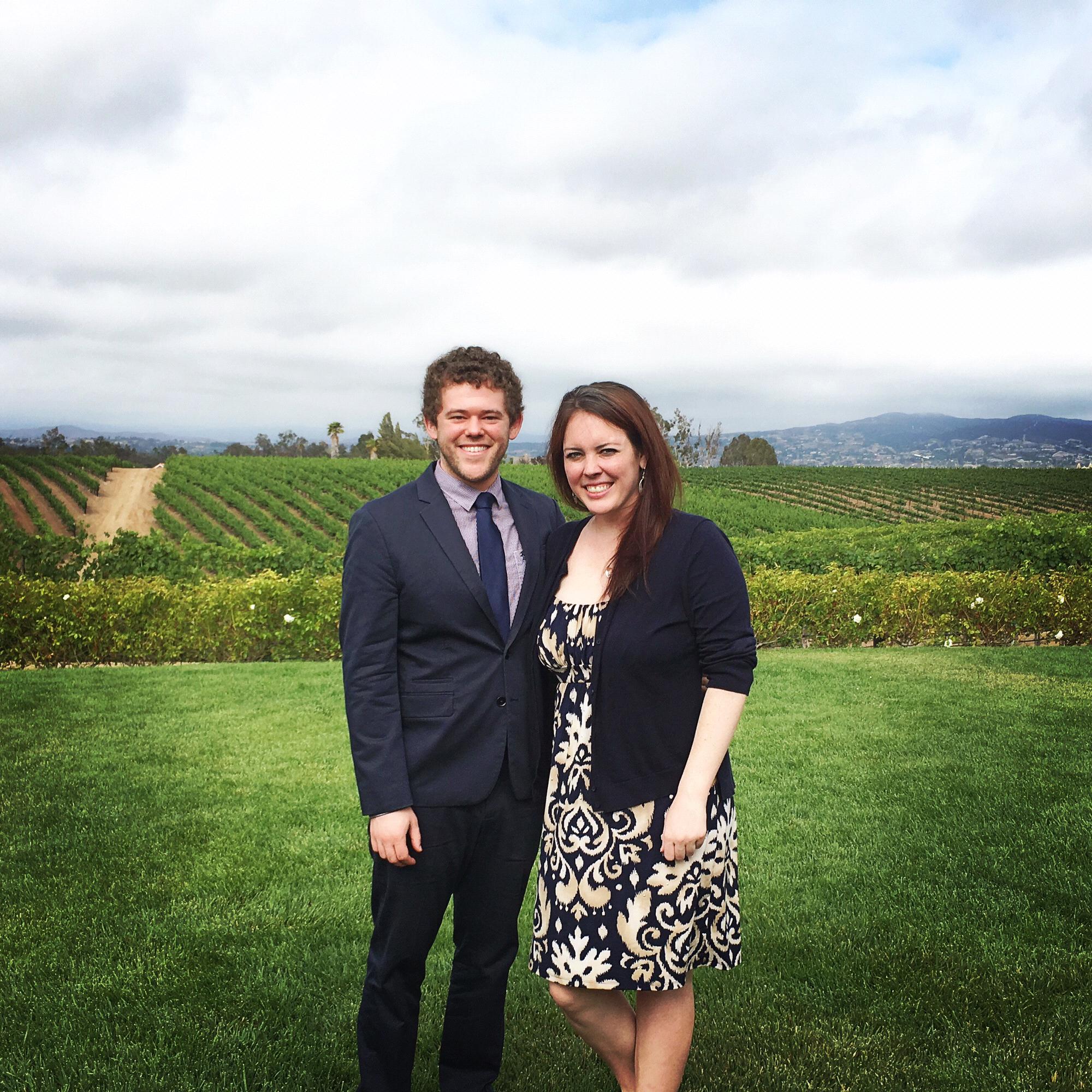 Celebrating the wedding of Adam and Vickie in Temecula, CA, in June 2016.
