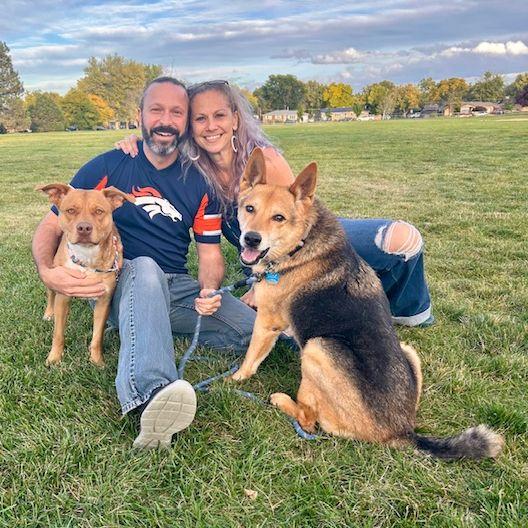 Our first family pic with Ruby!