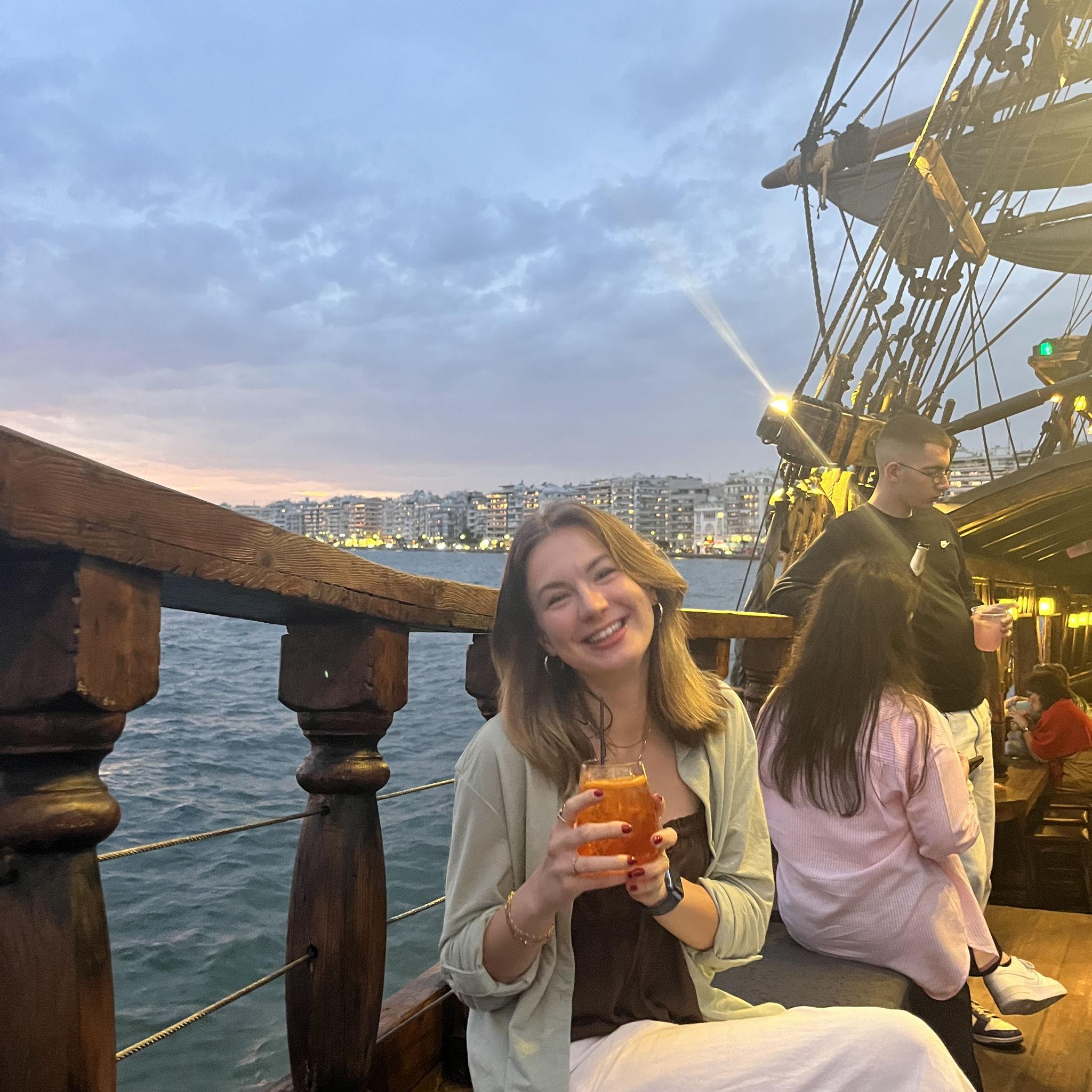 Thessaloniki, Greece (one of three pirate ships we went on)