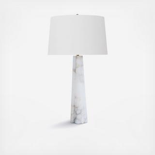 Quatrefoil Alabaster Table Lamp