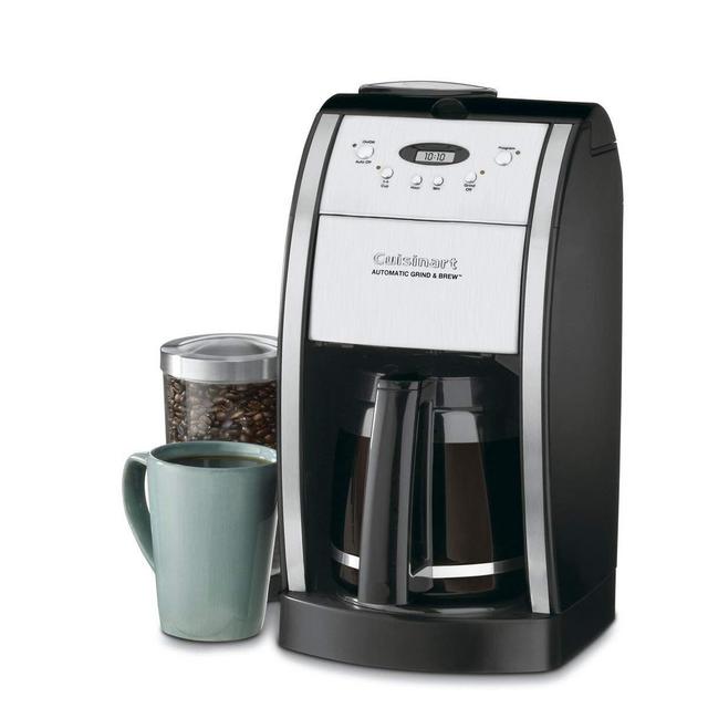 Cuisinart DGB-550BK Grind & Brew Automatic Coffeemaker, 12 Cup, Silver & Black