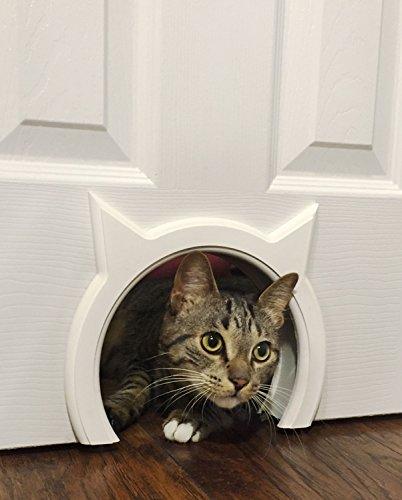 The Kitty Pass Interior Cat Door Hidden Litter Box Pet Door for cats up to 21 lbs