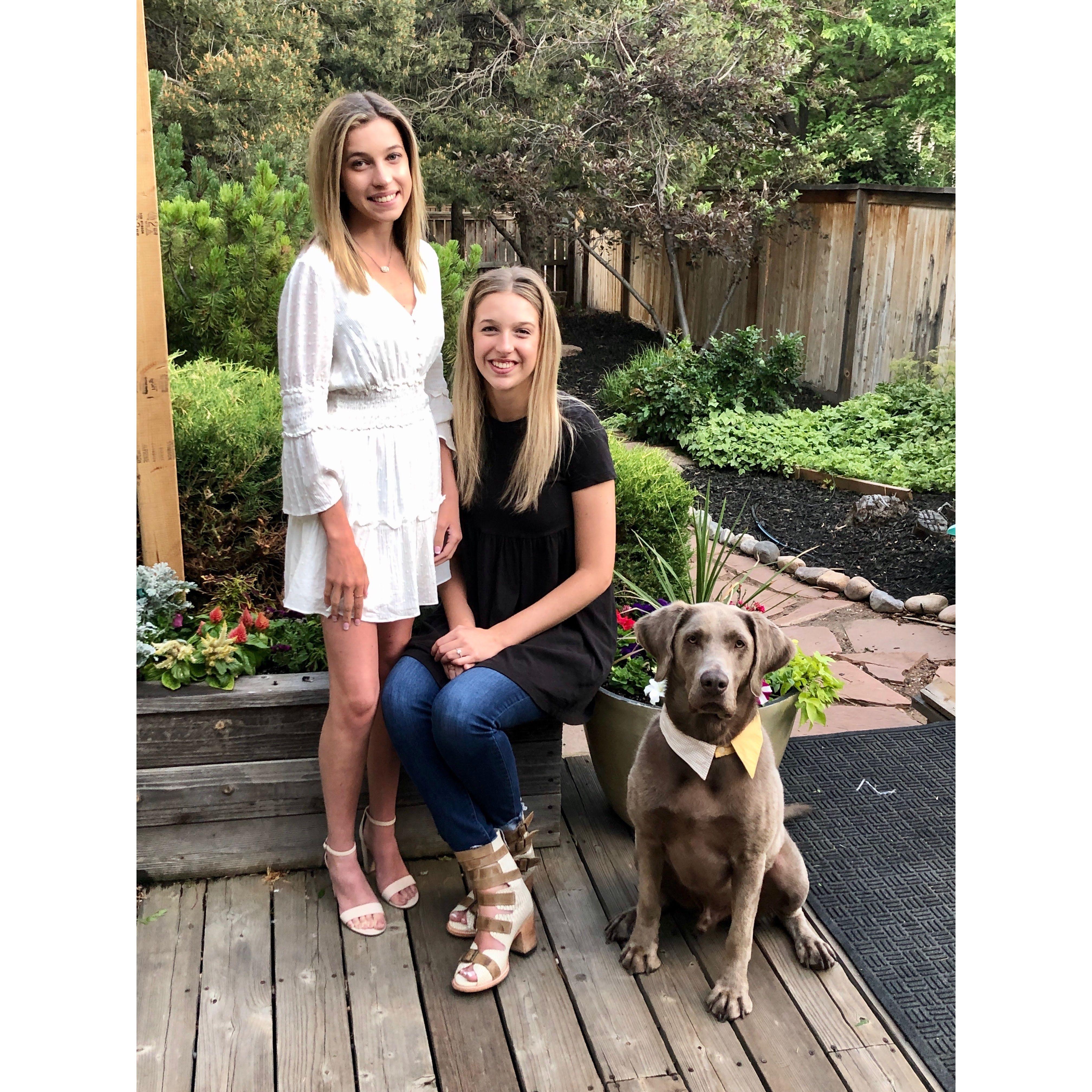 Carly, me and Buck on Carly's high school graduation day 2022!