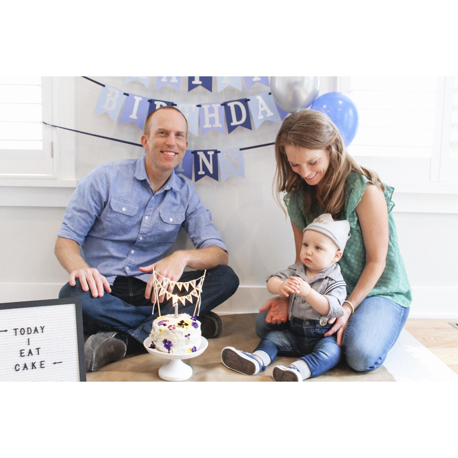 Finnley's first birthday party.