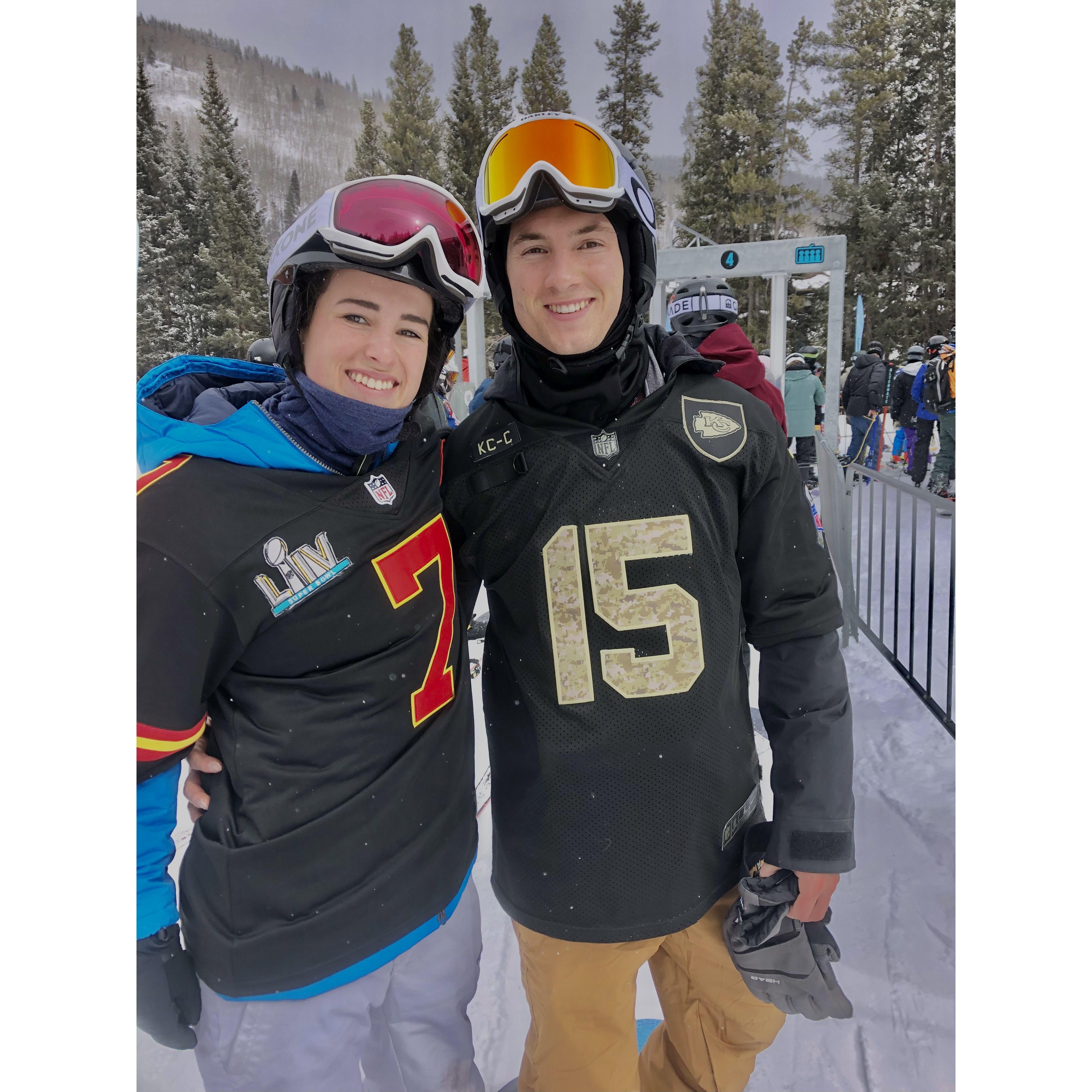 First time snowboarding at Copper Mountain