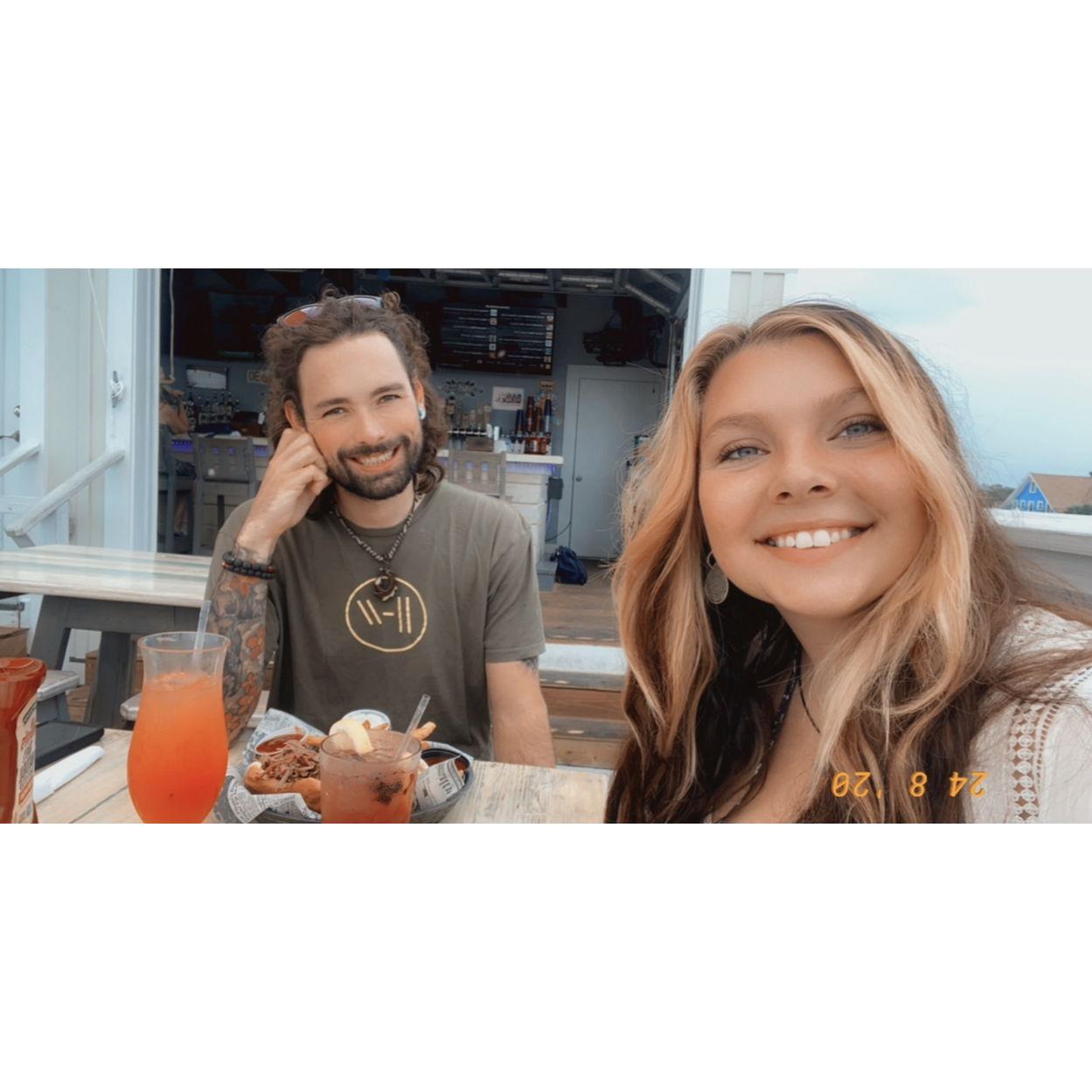 Dinner & Drinks on the back in North Carolina!