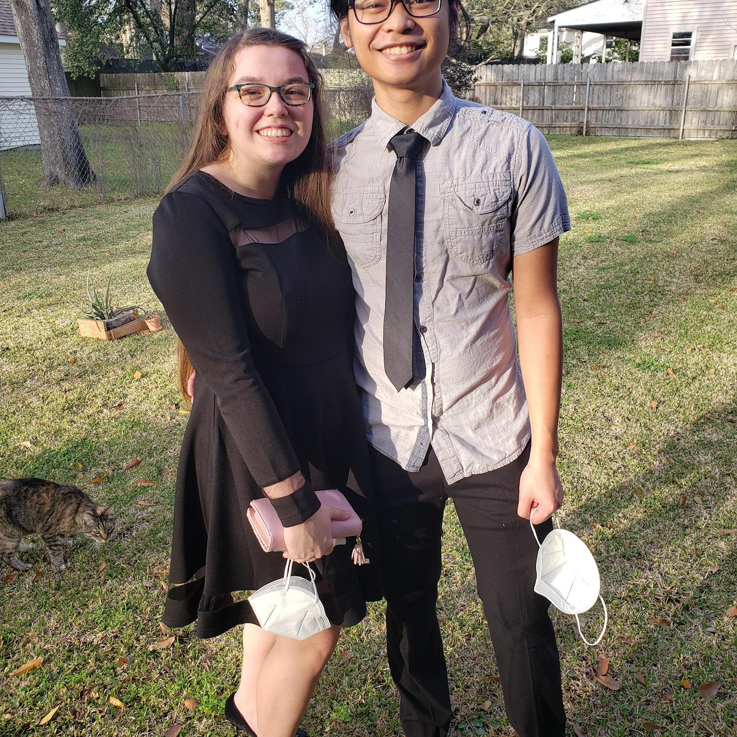 First Date Post Covid (ft. Squeaky the Kitty photo-bomb)