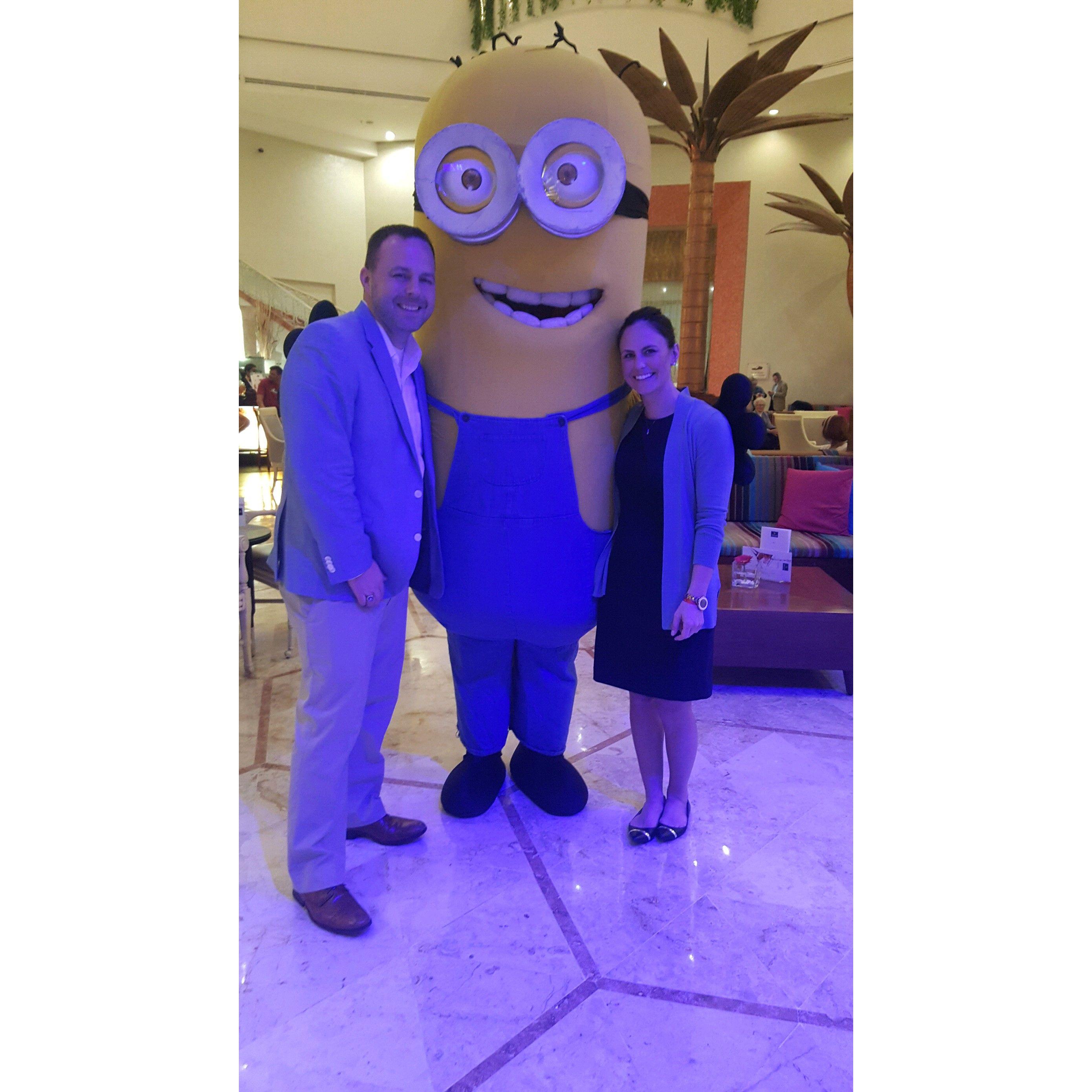 Natalie with the love of her life...and Matt. BANANA!!