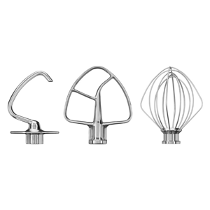 KitchenAid Stainless Steel 3 Piece Kit for 4.5 and 5 Quart KitchenAid Tilt-Head Stand Mixers