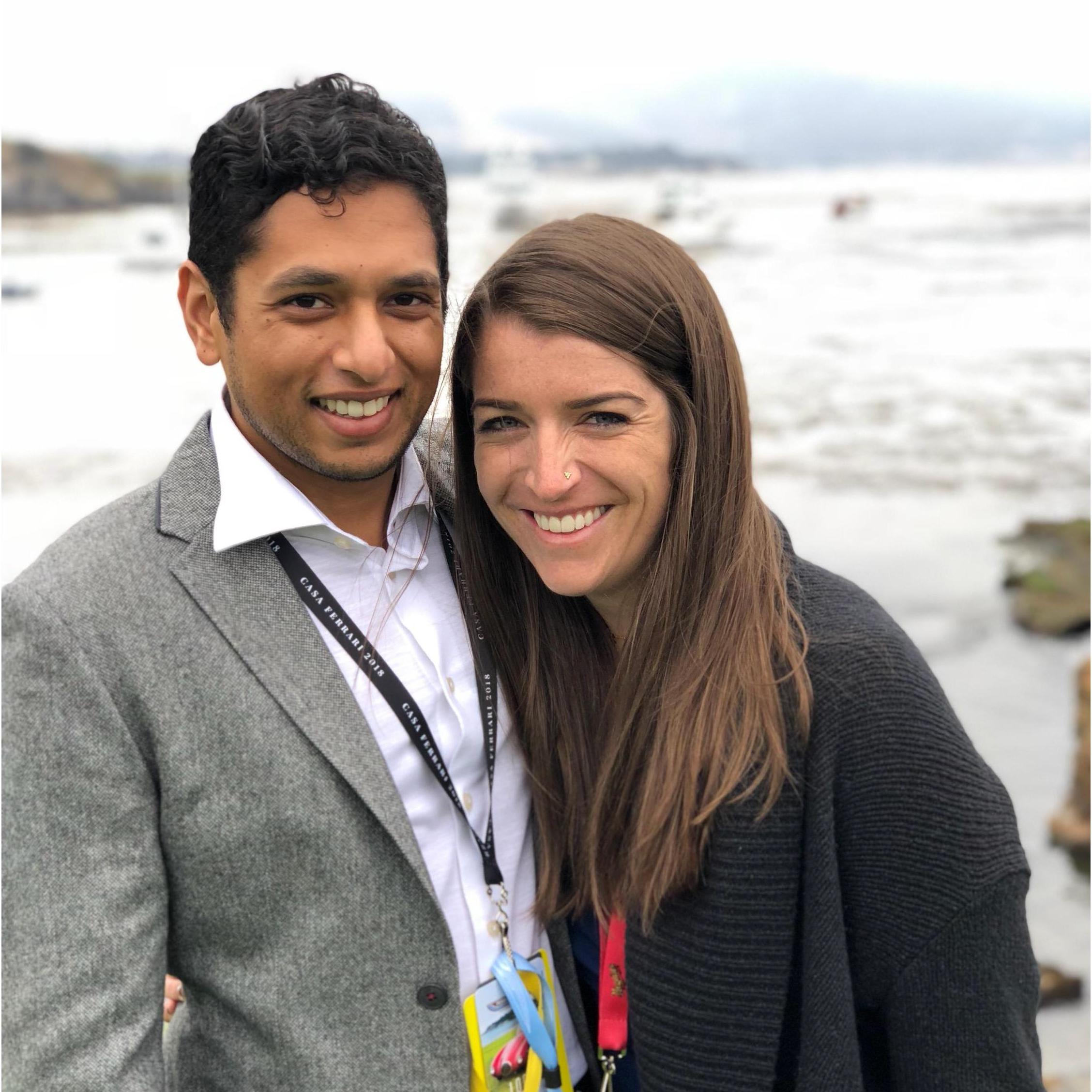 Cameron and Suraj attend Pebble Beach's Concours d'Elegance annually in August. Over the years they fell in love with Carmel and its surrounding area