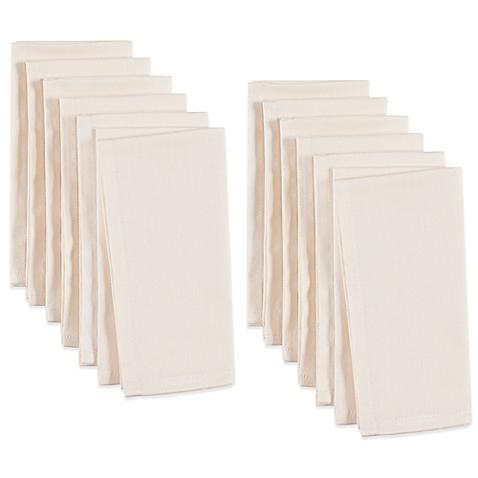 Cotton Dinner Napkins in Ivory (Set of 12)