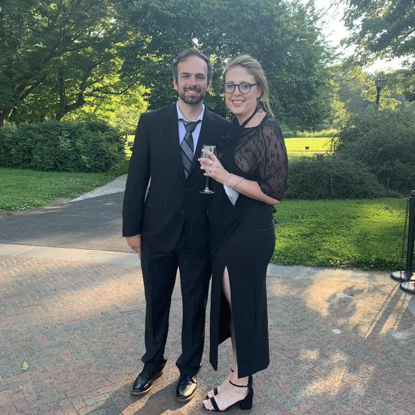 At a wedding at the Brooklyn Botanical Gardens