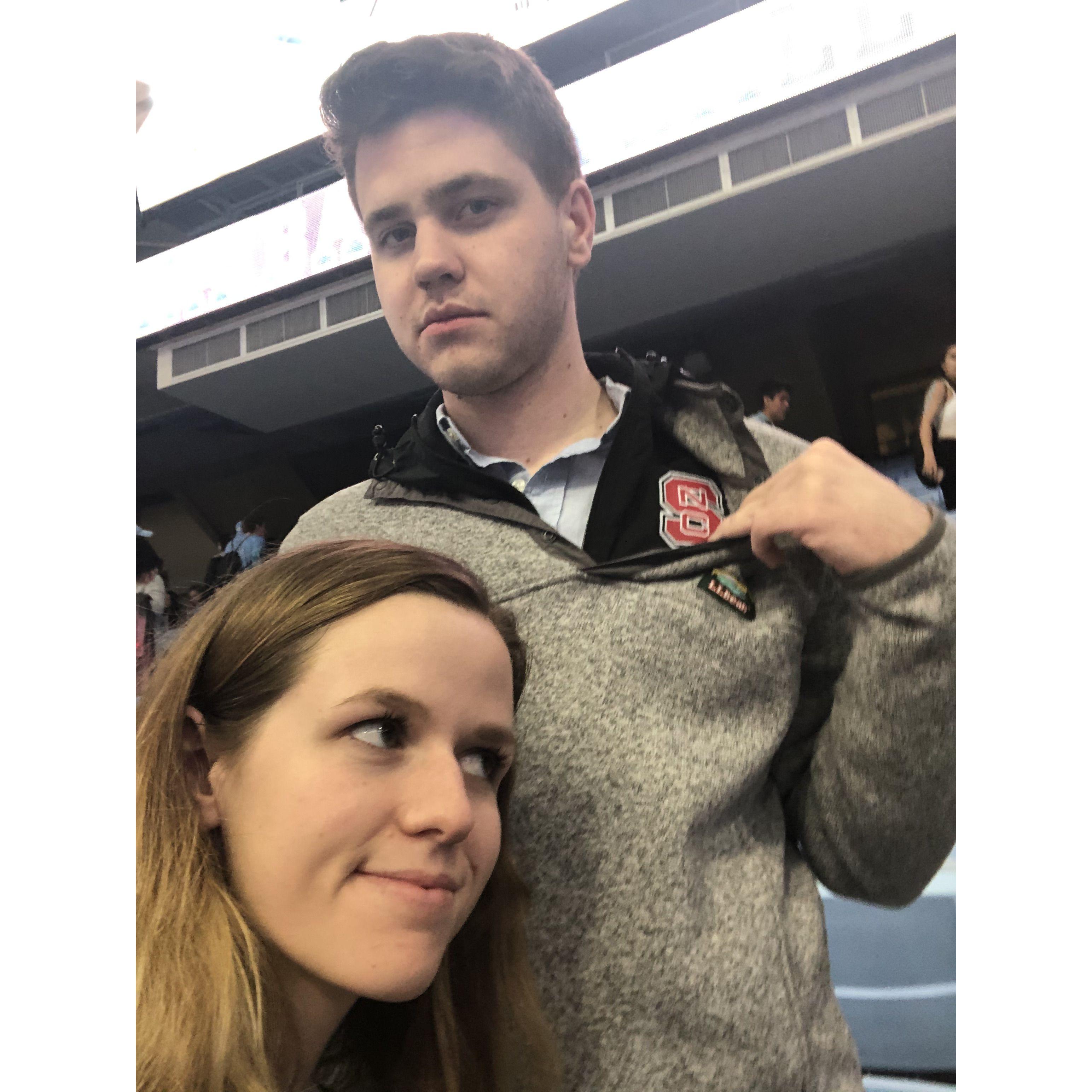 Our alma maters are "rivals", so we will forever have a house divided. Jack was a good sport and came to some UNC sporting events, but never failed to rep NC State while there!