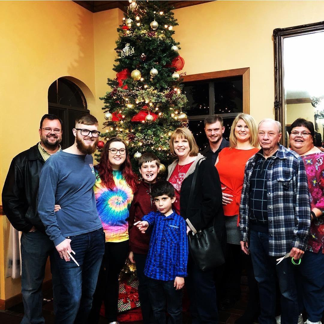 Christmas with his family <3