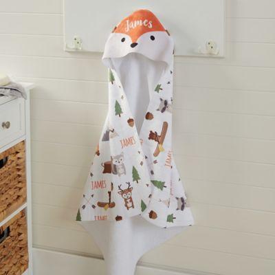 Woodland Adventure Fox Hooded Towel