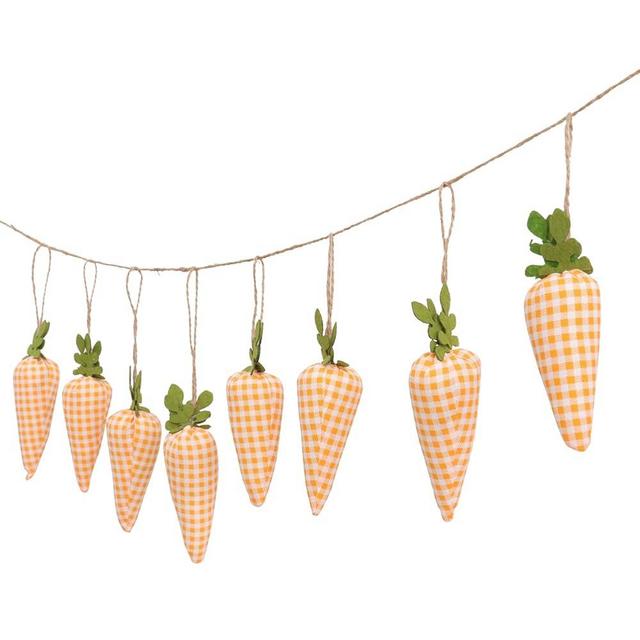Home Decor Home Decor Easter Carrot Hanging Ornament Easter Artificial Carrots Banner Garland Wall Decoration for Home Kitchen Party DIY Crafts Decor Kids Kids