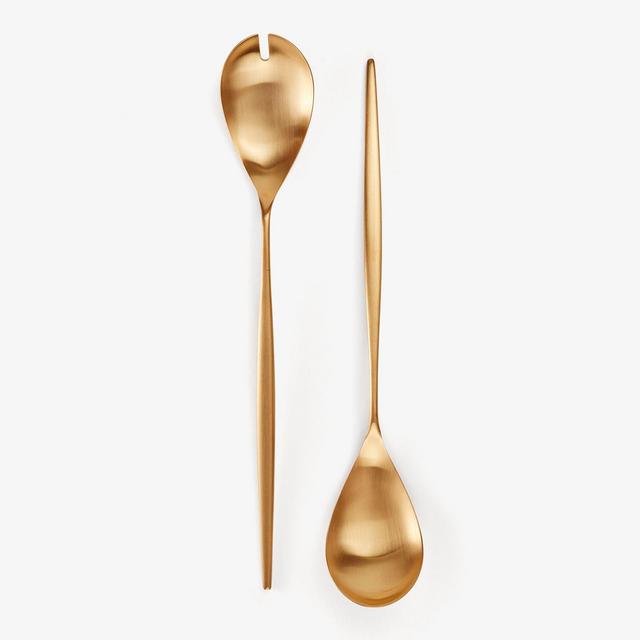 Moon by CutipolBrushed Gold Salad Set