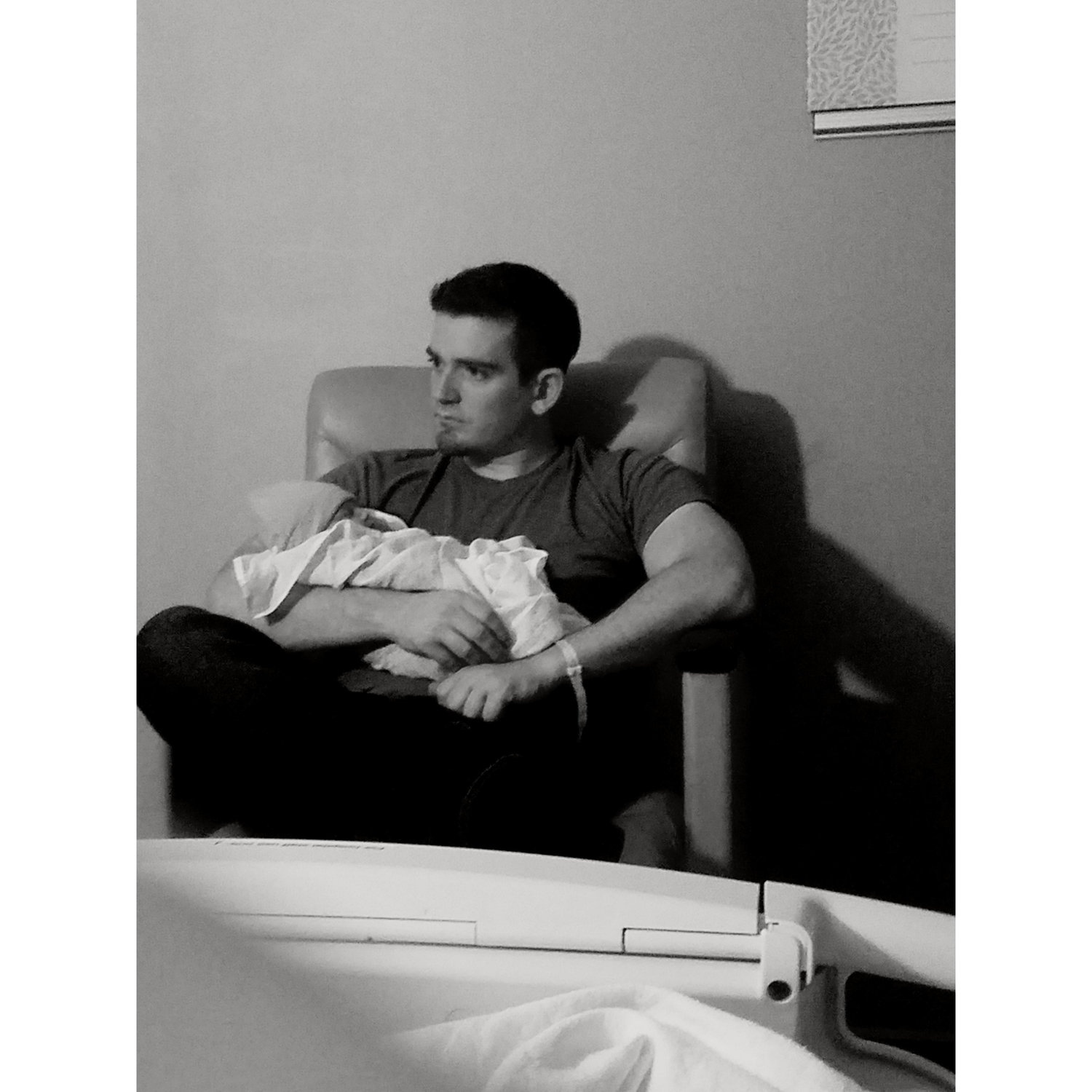 The first time eric held logan.