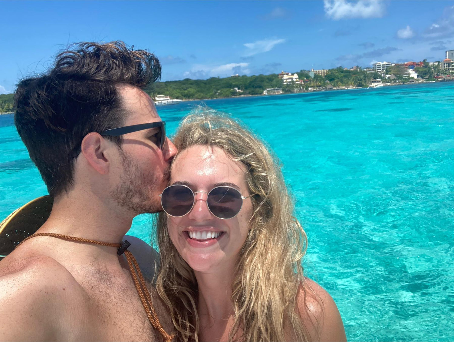 Snorkeling on a catamaran in Cancun, MX
