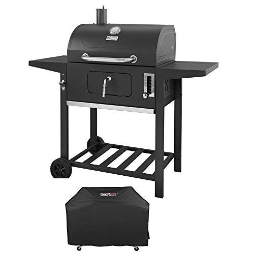 Royal Gourmet 24 Inch Charcoal Grill, BBQ Outdoor Picnic, Patio Backyard Cooking, with Cover