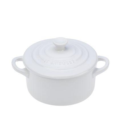 White Le Creuset Signature Petite Cocotte, 8 oz.