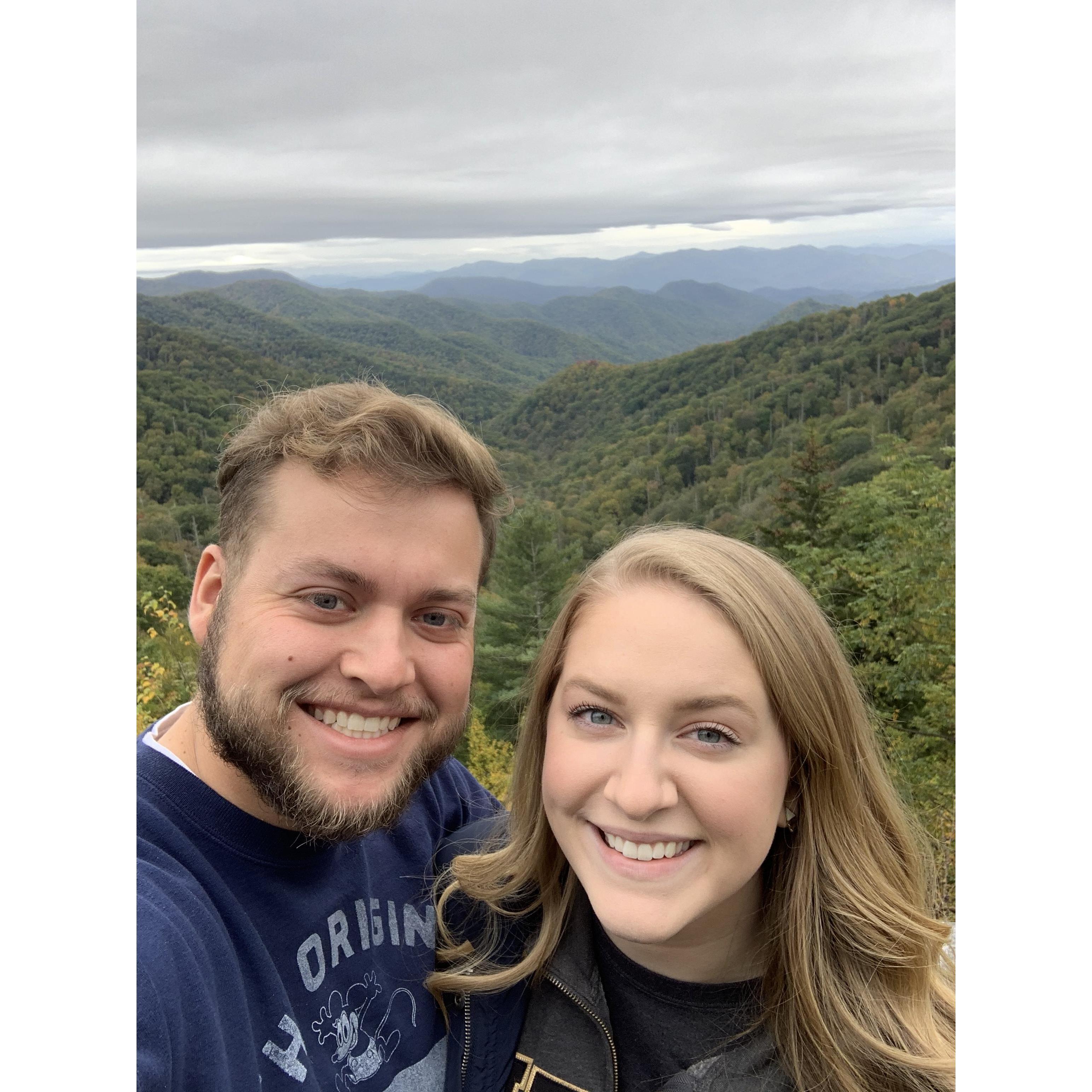 October 2019 - great views of the Smoky Mountains on the way to Dollywood