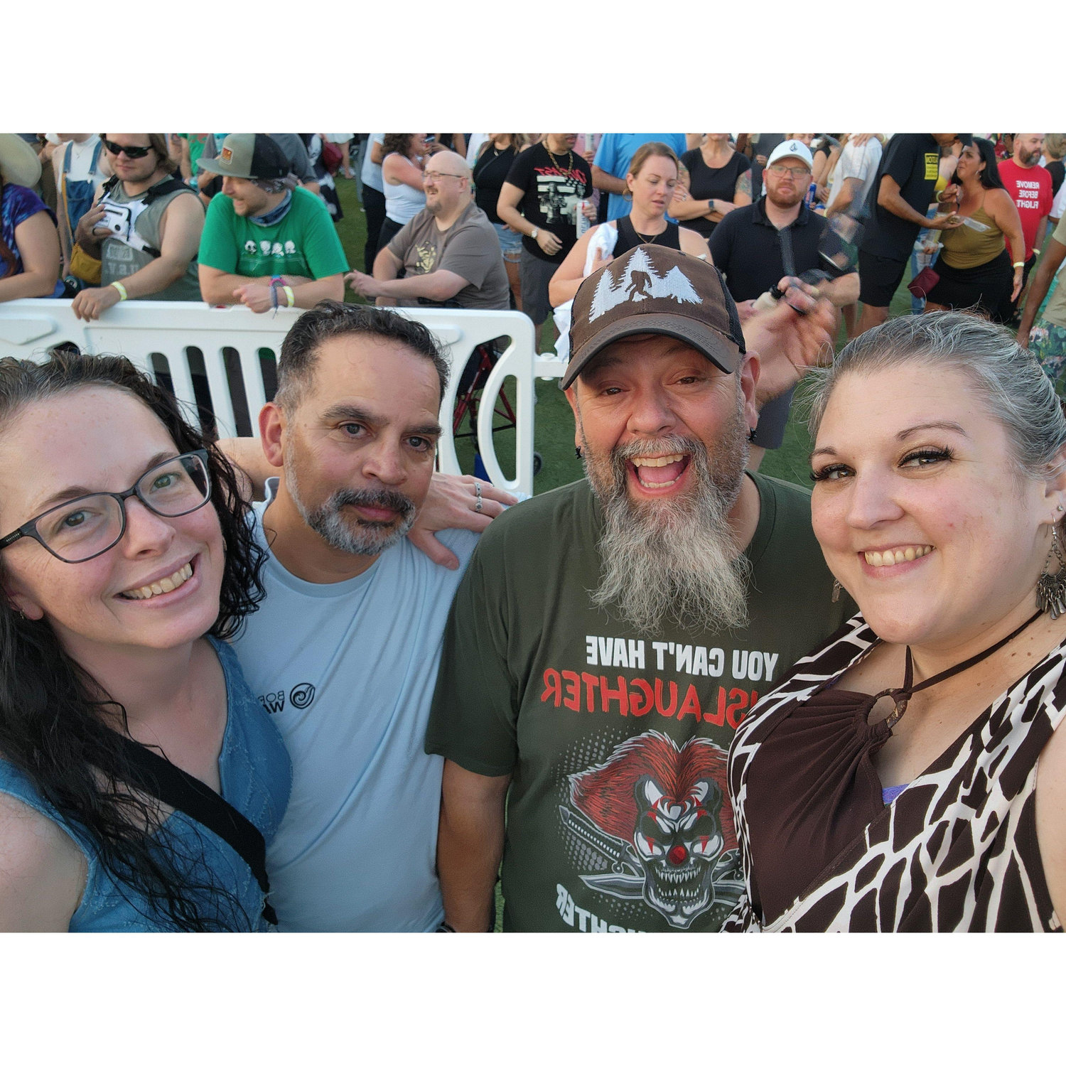 Concert with friends, Stephanie and Danny