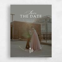 White Wedding Save the Date - Leif Photo