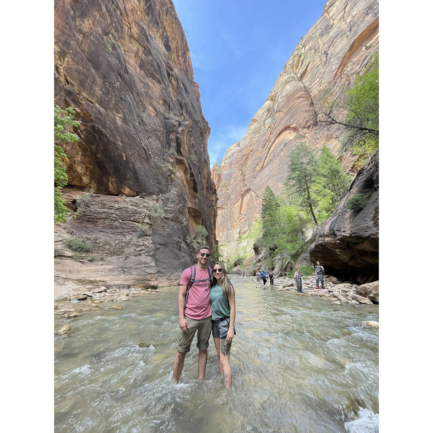 The Narrows hike, Zion National Park, Utah, May 2022