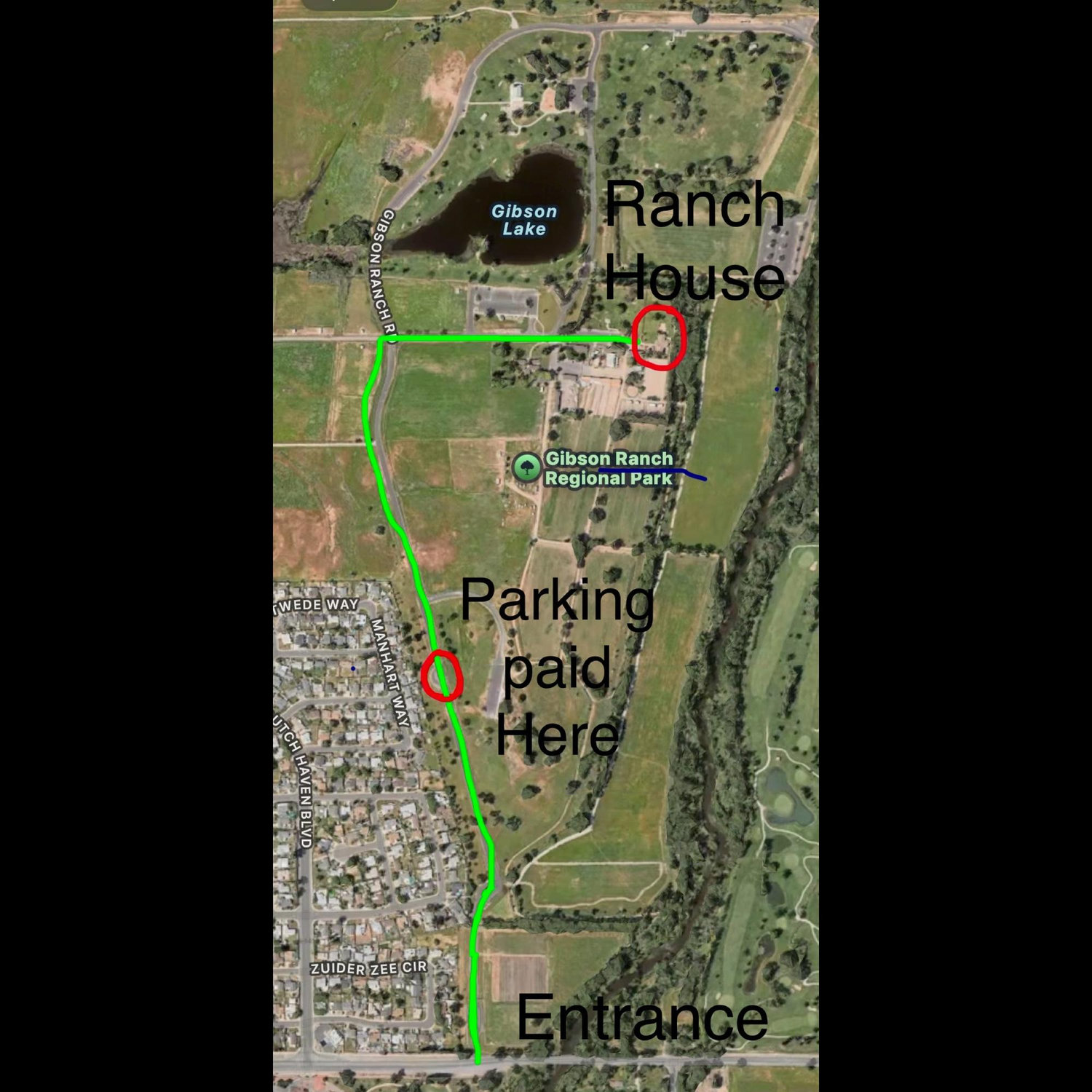 Area overview of Gibson ranch