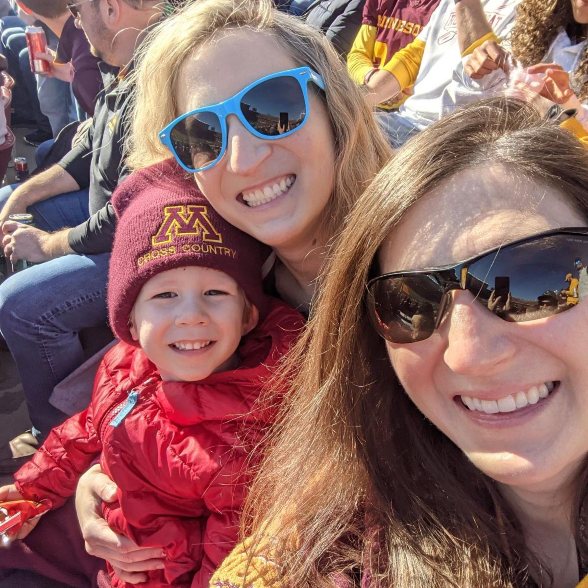 Ashley, Heather, and her son Fitzgerald