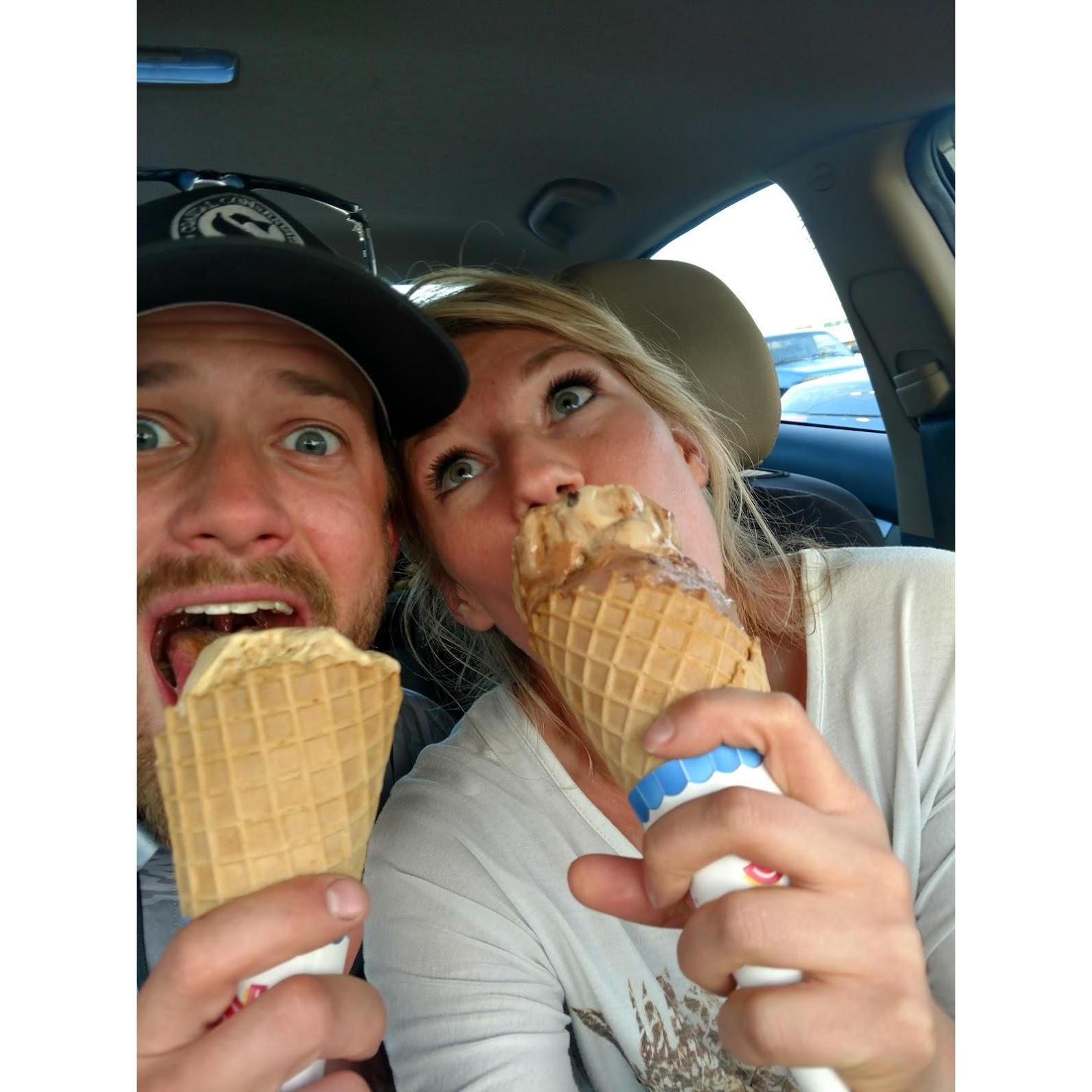 First Visit to ice Cream Shop