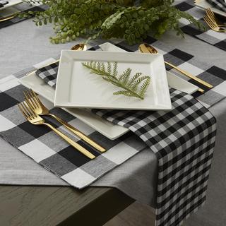 Reversible Gingham/Buffalo Check Placemat, Set of 4