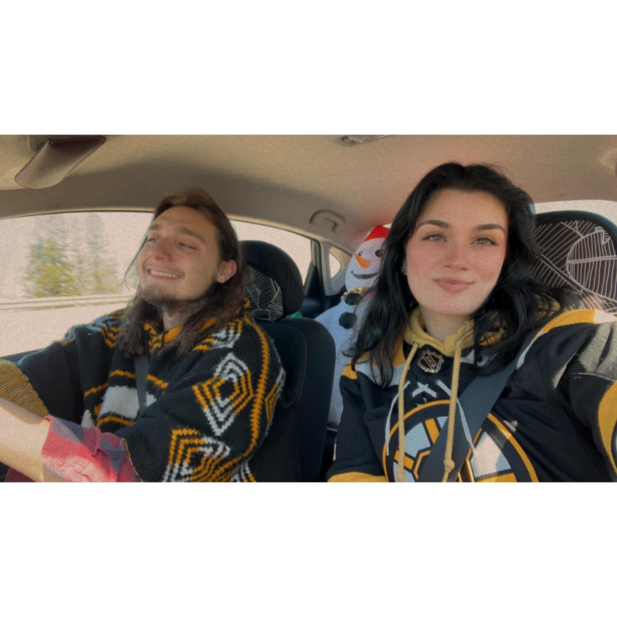 Josh and I always repping the Bruins