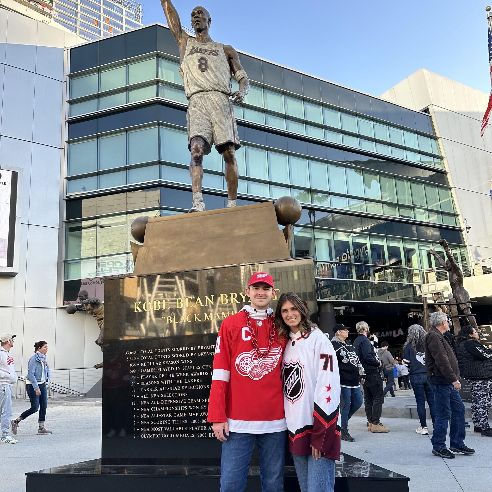 November 2024: In Los Angeles at the Red Wings game for their California road trip!