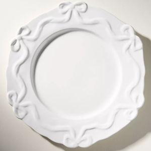 Benedita Bow Stoneware Dinner Plates, Set of 4