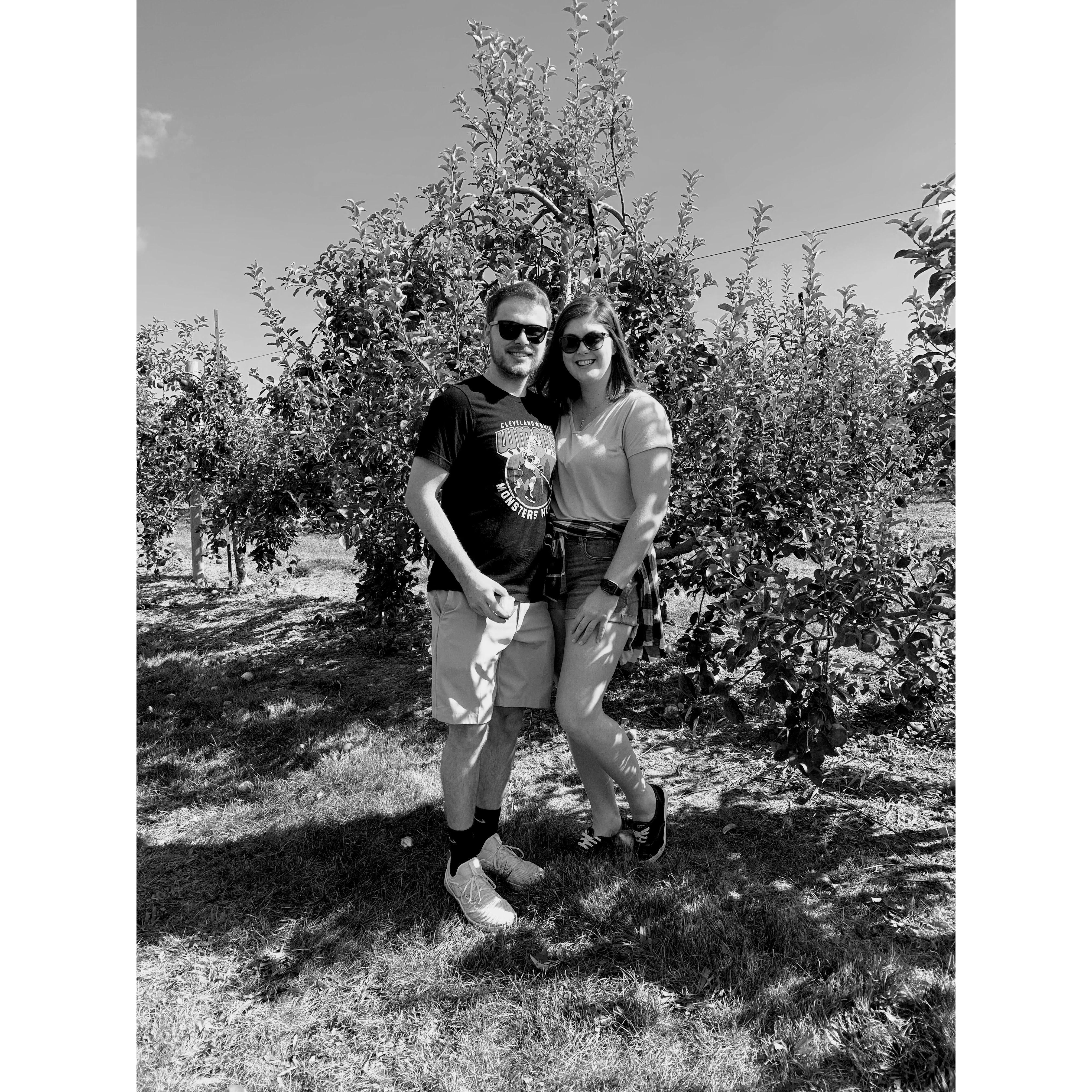 2020: We went on a double date with Jaime's parents in Columbus! Trey didn't like apples but did his boyfriend duties of going to an apple orchard every fall!