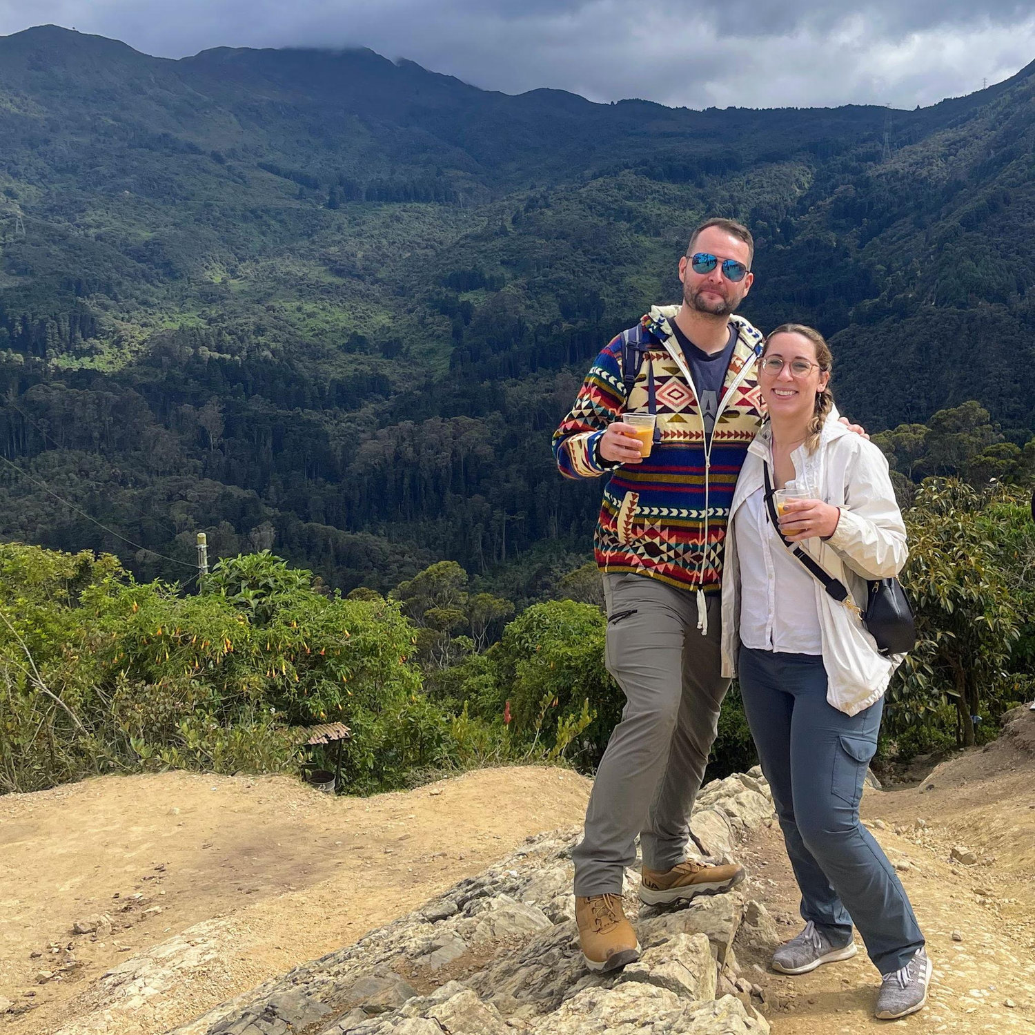 Enjoying some chicha in Colombia