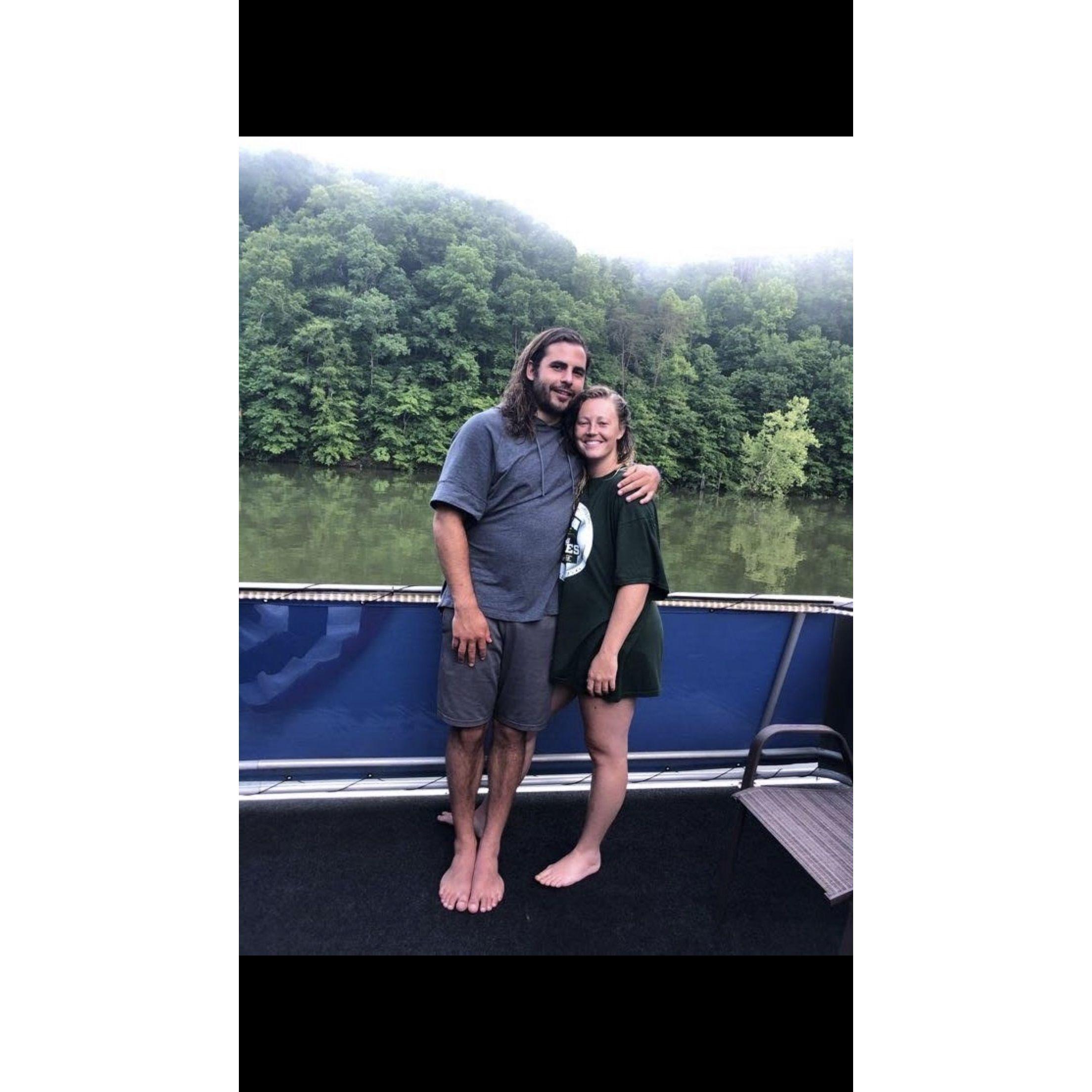 Enjoying time on the Frazier house boat in TN!