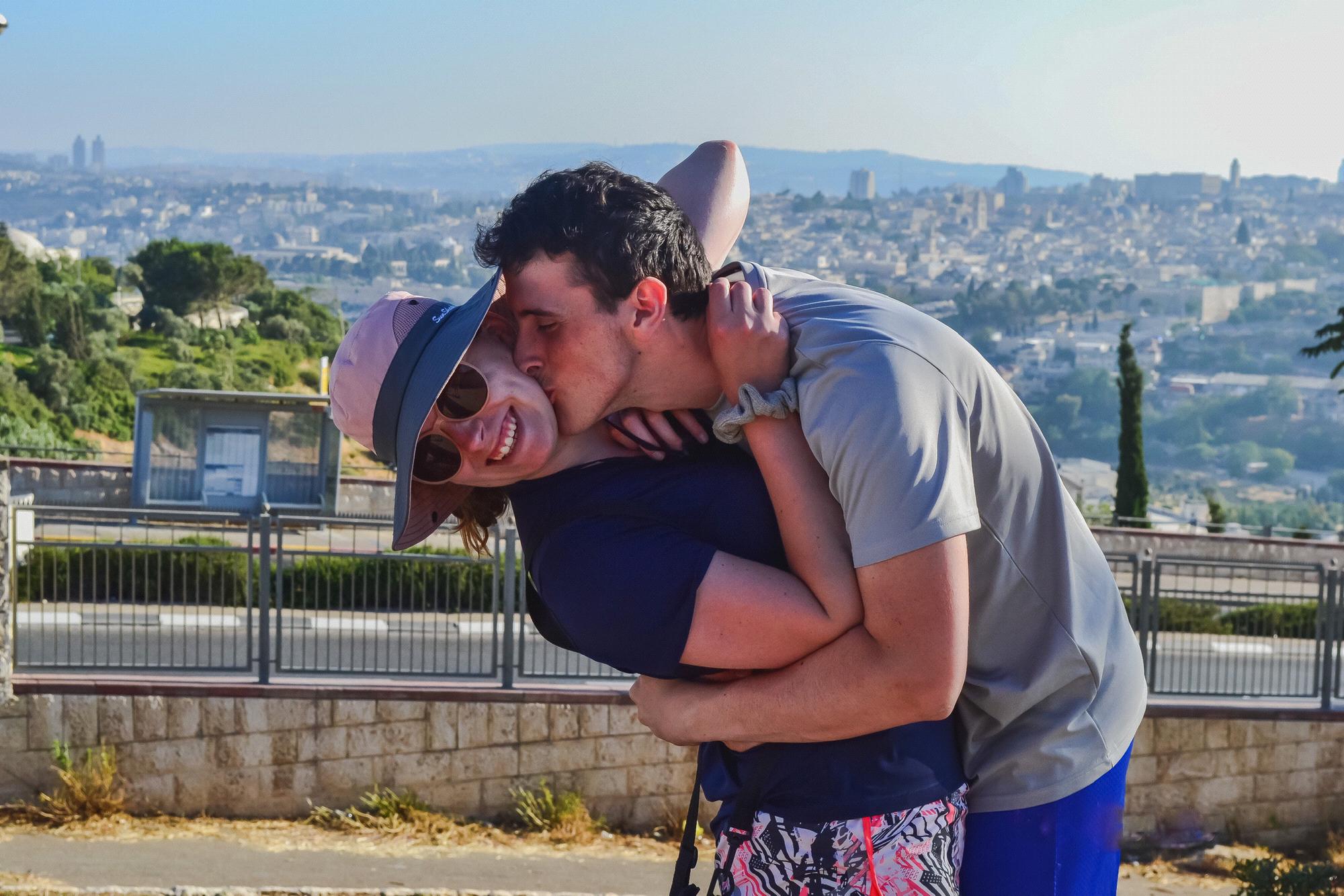 Overlooking the city of Jerusalem!