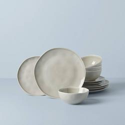 Lenox Bay Colors 12-Piece Dinnerware Set, Service for 4